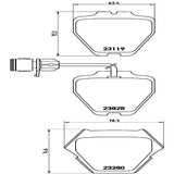 Brembo OE Prem LowMet Pads - Audi by Brembo P85054-BRE