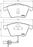 Brembo OE Prem LowMet Pads - Audi by Brembo P85056-BRE