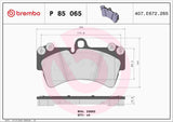 Brembo OE Prem LowMet Equivalent Pads (Front) - Audi / Porsche by Brembo P85065-BRE