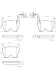 Brembo OE Prem NAO Ceramic Pads (Front) - Audi by Brembo P85078N-BRE