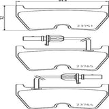 Brembo OE Prem LowMet Pads (Front) - Audi by Brembo P85078-BRE