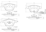 Brembo OE Prem NAO Ceramic Equivalent Pads (Front) - VW/Audi by Brembo P85079N-BRE