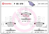 Brembo OE Prem LowMet Equivalent Pads (Front) - VW/Audi by Brembo P85079-BRE