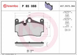 Brembo OE Prem LowMet Pads (Rear) - Audi / Porsche / VW by Brembo P85088-BRE