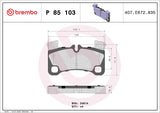 Brembo OE Prem LowMet Pads (Rear) - Porsche by Brembo P85103-BRE