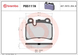 Brembo OE Prem NAO Ceramic Pads (Rear) - VW by Brembo P85111N-BRE
