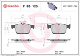 Brembo OE LowMet Brake Pads (Rear) - VW/Audi by Brembo P85125-BRE