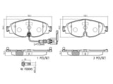 Brembo OE Prem NAO Ceramic Pads (Front) - VW/Audi by Brembo P85126N-BRE