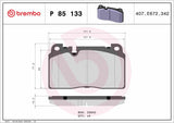 Brembo OE Prem LowMet Pads (Front) - Audi by Brembo P85133-BRE