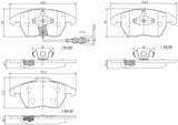 Brembo OE Prem NAO Ceramic Pads (Front) - Audi by Brembo P85146N-BRE