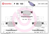 Brembo OE Prem LowMet Pads (Front) - Audi by Brembo P85153-BRE