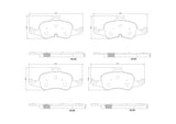 Brembo OE Prem NAO Ceramic Pads (Front) - 16-20 Audi TTS Quattro by Brembo P85160N-BRE