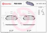 Brembo OE Prem NAO Ceramic Pads (Front) - Audi by Brembo P85165N-BRE