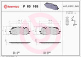 Brembo OE Prem LowMet Pads (Front) - Audi by Brembo P85165-BRE