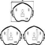 Brembo OE Prem LowMet Pads (Front) - VW by Brembo P85166-BRE