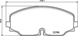 Brembo OE Prem LowMet Pads (Front) - VW by Brembo P85176-BRE