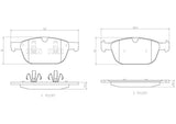 Brembo OE Prem NAO Ceramic Pads (Front) - 10-15 Volvo XC60/03-14 XC90 by Brembo P86023N-BRE