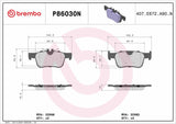 Brembo OE NAO Brake Pads (Rear) - 18-21 Volvo XC60/ S60/ S90/ V60 Cross Country/ V90 Cross Country/ V60/ V90 by Brembo P86030N-BRE