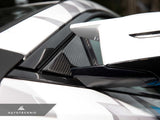 AutoTecknic Dry Carbon Side Mirror Wind Deflector Set - BMW / G87 / M2