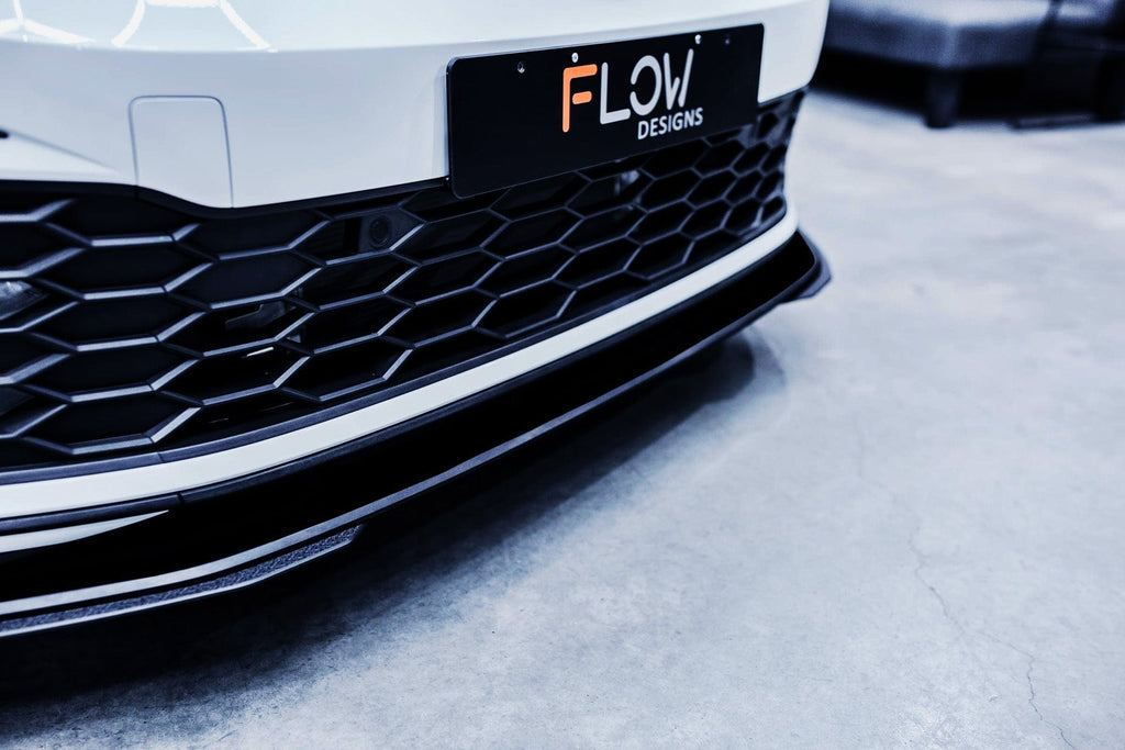 Flow Designs MK8 Golf GTI Front Lip Splitter & Bumper Reinforcement ...