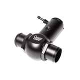 Chase Bays Raw Aluminum Weld-On / -20AN Raised Inline Filler Neck w/Cap by Chase Bays CB-IFN-20AN-WLD-RADCAP-A