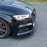 CJM Industries Audi 8V S3 Facelift Front Chassis Mounted Splitter - Gen2 - (2017-2020)