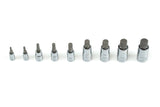 9-Piece Triple Square Socket Set by Tuhls TUHLS-0034