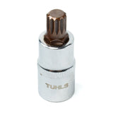 Tuhls 1/2" Drive Short M12 Triple Square Socket