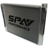 SPA Performance 26.8x19.6" Lightweight Late Model Radiator (Double Pass) w/ Remote Fill Tank (Red Cap) by SPA Performance CMBDRTUS008