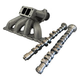 VW B5 T3 top mount turbo twin scroll manifold wastegate V-Band + 252 / 260 High Performance Camshaft set by SPA Performance CMBDRTUS025