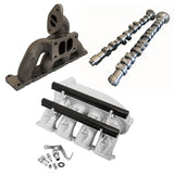 SPA Performance Turbocharger Exhaust Manifold (T3 Twin Scroll Top Mount Flange) w/ Cast Aluminum Intake Manifold & High Performance Camshaft Set - VW / Mk4 GTI by SPA Performance CMBDRTUS028