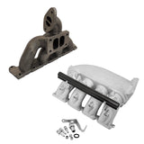 SPA Performance Turbocharger Exhaust Manifold (T3 Twin Scroll Top Mount Flange) w/ Cast Aluminum Intake Manifold - VW / Mk4 / GTI by SPA Performance CMBDRTUS033