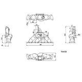 SPA Performance Turbocharger Exhaust Manifold (T3 Twin Scroll Top Mount Flange) w/ Cast Aluminum Intake Manifold - VW / Mk4 / GTI by SPA Performance CMBDRTUS039