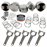 SPA Performance Forged Piston & Rings Set (83.5mm) w/ 144mm x 20mm High Performance Steel Basic Connecting Rod Set (3/8" Bolt) - VW / Mk5 / 2.5L / Jetta by SPA Performance CMBMVLPTW35BIL84JG