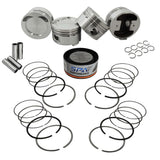 SPA Performance Forged Piston & Rings Set (83.5mm) w/ 159mm x 20mm High Performance Steel Basic Connecting Rod Set (3/8" Bolt), Decompression Head Gasket Spacer (1.5mm) & Head Stud Set - VW / ABF / 2.0L 16v by SPA Performance CMBUSAMVLPTW40002