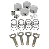 SPA Performance Forged Piston & Rings Set (83mm) w/ 159mm x 20mm Higher Performance Basic Connecting Rod Set (7/16" Bolt) - VW / ABA / 2.0L 8v by SPA Performance CMBUSAMVLPTW15001