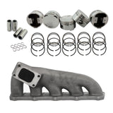 SPA Performance Forged Piston & Rings Set (83.5mm) w/ T3 High Performance Turbo Exhaust Manifold - VW / Mk5 / 2.5L / Jetta by SPA Performance CMBUSAMVLPTW35001