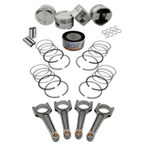 SPA Performance Forged Piston & Rings Set (83mm) w/ 159mm x 20mm High Performanc eSteel Basic Connecting Rod Set (3/8" Bolt) - VW / ABF / 2.0L 16v by SPA Performance CMBUSAMVLPTW39001