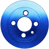 VW syncro Audi 80 90 100 4000 rabbit 1.8 8v underdrive Pulley - BLUE + VW 8V super light crank timing gear by SPA Performance CMBUSASETOUT05