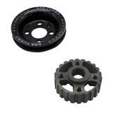 VW syncro Audi 80 90 100 4000 rabbit 1.8 8v underdrive Pulley - BLACK + VW 8V super light crank timing gear by SPA Performance CMBUSASETOUT06