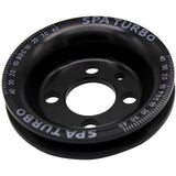 VW syncro Audi 80 90 100 4000 rabbit 1.8 8v underdrive Pulley - BLACK + VW 8V super light crank timing gear by SPA Performance CMBUSASETOUT06