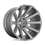 Fuel Wheels D714 Contra Platinum 20" 6x135/6x139.7 Brushed Gun Metal Tinted Clear by Fuel Offroad D71420009846