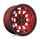 Fuel Wheels D695 Covert 17" 6x139.7 Candy Red Black Bead Ring by Fuel Offroad D69517908450