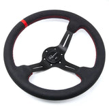 Renown Suede Competition Renown Chicane Steering Wheel Rosso / Red ChiRSC