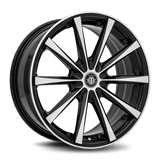 Curva Concepts 19x9 et38 / BLANK / cb73.1 Curva C10N 19" Blank Gloss Black Machine Face C018-1990BLNK3873BMF