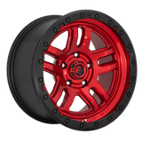Fuel Wheels D732 Ammo 17" 6x114.3 Candy Red Black Bead Ring by Fuel Offroad D73217908450