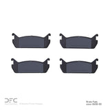 Dynamic Friction 1990-1996 Ford Escort Rear Low Metallic Track/Street Pads by Dynamic Friction Company 1000-0458-00