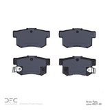Dynamic Friction 1987-2022 Acura ILX Rear Low Metallic Track/Street Pads by Dynamic Friction Company 1000-0537-00
