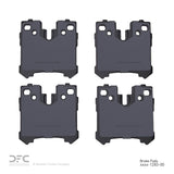 Dynamic Friction 2007-2025 Lexus LS460 Rear Low Metallic Track/Street Pads by Dynamic Friction Company 1000-1283-00