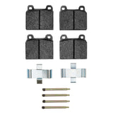 Dynamic Friction 1970-1972 Mercedes-Benz 280SE Front Active Performance Pads and Hardware Kit